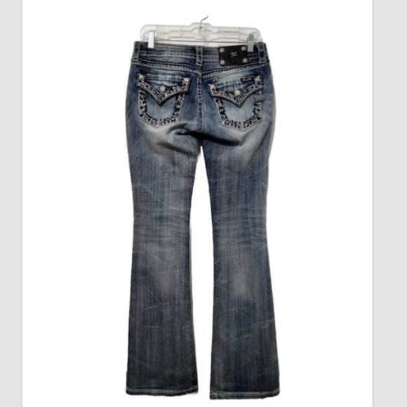 Miss Me Signature Boot Jeans Bootcut Stretch Denim style no: JY7037B - Picture 4 of 16